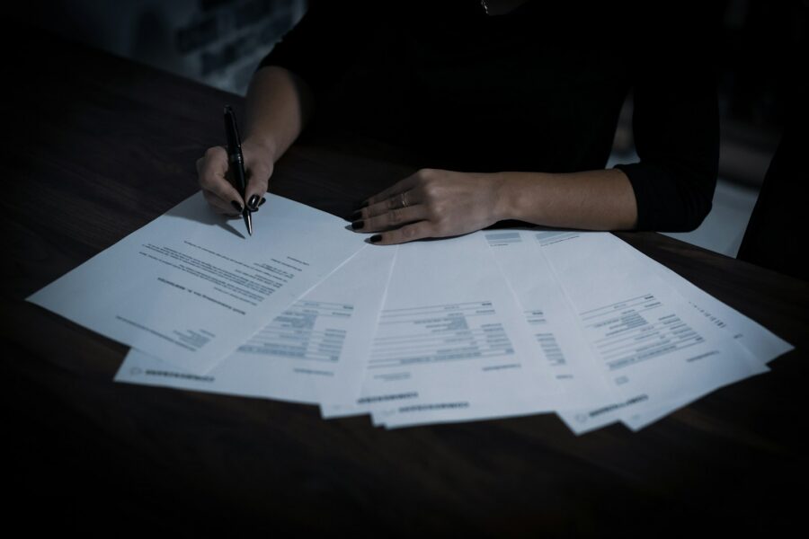 Signing financing documents